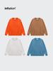 Ropa de Hombre Jie Zhan Primavera 2025 Sudadera Lisa de Cuello Redondo con Forro Polar de 350g Marca Trendy Holgada Suéter Pulóver para Hombre