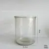 Frasco de vidrio blanco liso transparente de fábrica taza grande para velas frasco de almacenamiento recto botella de vidrio de 1L