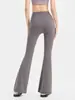 Pantalones de yoga acampanados, de cintura alta, levanta glúteos, de pierna ancha, aptos para petite, que alargan la figura, pantalones acampanados adelgazantes, pantalones de yoga para Pilates y fitness