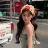 Pañuelo Dopamina Estilo Japonés Versión Coreana para Primavera y Otoño Accesorio para el Cabello Dulce y Femenino Cinta para la Cabeza Sombrero de Moda