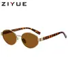 Gafas de sol Ziyue Estilo Retro Old Money para Mujer Nuevas de Alta Gama Montura Ovalada Moda Protección Solar Gafas de Sol UV para Hombre