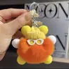 Llavero de Coche Colgante de Piel de Conejo Rex Real Bola de Felpa Muñeca Colgante para Mochila Colgante de Hada Lazo