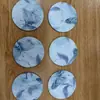 Conjunto de flores de fio de nuvem Coaster à prova d'água de tecido de estilo chinês de dupla face Rolamento de pote doméstico Isolamento térmico Mat Tea Holder Acessórios para cerimônia de chá
