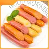 Hot dogs taiwaneses, salchichas a la parrilla, huesos crujientes, maíz, jamón, salchichas de carne, freidora de aire, hotcakes hechos a mano, salchichas de sabor original, fritura comercial