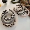 Diadema de Tela de Espiga 2025 para Mujer, Diadema de Ala Ancha para Salir, Diadema de Corona Alta