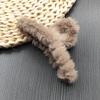 Horquilla de peluche estilo coreano para otoño e invierno, con forma de corazón para niña, horquilla para la cabeza, pinza grande para la parte superior del tiburón, pinza para el tocado