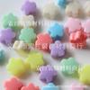 Material para joias com contas soltas diy 10mm cor sólida clara furo grande florzinha de plástico acessórios para joias de um quilo