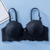 Nueva ropa interior sexy de encaje para mujer de comercio exterior transfronterizo con aro de acero push up ajustable cómoda transpirable sujetador fino