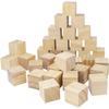 Adereços de Decoração para Casa Pinus Quadrados Pequenos Brinquedos Infantis Blocos de Construção Cubo Grafite DIY Quadrados de Madeira Pintados à Mão
