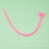 8775 Tiras de Silicone Coloridas para Amarrar, Borracha Macia Acessórios para Joias Artesanais DIY, Tiras Elásticas em Formato de Coração, Chaveiros, Cordões para Bolsas