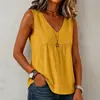 Nueva camiseta casual de manga corta con cuello en V de color sólido estilo bohemio para resort, de longitud media