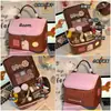 Bolsa de Almacenamiento de Cosméticos Portátil Estilo Casa Bolsa de Cosméticos Portátil para Mujer Bolsa de Tocador de Almacenamiento Dopamina Pequeña Gran Capacidad Impermeable