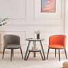 Mesa de chá pequena com varanda, moderna e simples, cadeira para reuniões e negociações, para vendas de hotéis, combinação de mesa e cadeira para recepção e lazer
