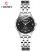 Relojes de pareja CHENXI mujer hombre reloj transfronterizo delgado impermeable de moda simple banda de acero reloj de cuarzo