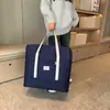Bolsa de Ombro Dobrável de Aparência Sofisticada para Viagem, Bolsa de Armazenamento Feminina de Grande Capacidade, Bolsa Tote de Viagem, Bagagem para Estudantes, Bolsa de Fitness