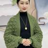 Nuevo Estilo Chal Mujer Color Sólido Retro Tejido Hueco Gama Alta Estilo Occidental Cárdigan Cheongsam Exterior Bufanda Cálida a Prueba de Frío