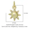 Nueva Tendencia de Moda Colgante de Mariposa con Circonita Microincrustada de Cobre Accesorios de Joyería para Pulsera, Collar, Pendientes, Llavero