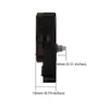 Movimiento de Reloj de Pared Popular DIY Silencioso Transfronterizo Movimiento de Barrido de Segundos con Manecilla de Nogal Negro Reloj de Pared de 12 Pulgadas