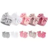 Conjunto de Gorro y Manoplas para Bebé Niña Recién Nacida Gorro de Hospital Gorro con Lazo Guantes de Bebé 0-6 Meses Gorro
