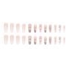 Doce legal longo ballet europeu e americano estilo ins usar armadura diamante brilhante prata cobra gradiente manicure produto acabado atacado unhas