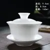 Nine Residence Cerámica Gaiwan Taza de Té Cuenco de Té Celadón Juego de Té Tapa Repuesto Kung Fu Sancai Grande Fábrica de Porcelana Blanca Dehua