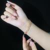 Pulsera Mobius para Mujer Lujo Ligero Diseño de Nicho Símbolo Infinito Pulsera Minimalista de Circonita para Regalo de Novia