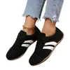 Zapatillas de entrenamiento retro alemanas transfronterizas para mujer, zapatos casuales de suela plana con bloques de color, zapatillas versátiles con cordones estilo europeo y americano, listas para exportación