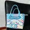 Bolsa Tejida a Mano de Gatito Gran Capacidad Cesta de Verduras DIY Bolsa de Playa Bolso de Recuerdo Bolsa de Regalo Navideño Bolsa
