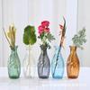 Estilo Ins vaso de vidro antigo atacado decoração de sala de estar de alta qualidade arranjo de flores vaso pequeno retrô artesanato ornamentos