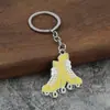 Chaveiro de patins laranja direto da fábrica transfronteiriço liga de zinco personalidade da moda chaveiro de patins por atacado