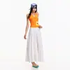 2026 Estilo Ballet Pastoral Francês Tendência Saia Meia Saia Saia Bolo Elegante Gentil Emagrecedora Cintura Alta Linha A Saia Longa para Mulheres