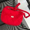 Bolso bandolera estilo coreano con diseño de nube de amor para mujer, bolso de nailon con hilo bordado, bolso informal y bonito a la moda para mujer.