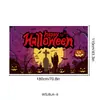 Tecido de fundo para Halloween com estampa de mão vermelho-sangue, Tecido para pendurar banner de Halloween, Suprimentos de decoração para festa de terror, Tecido de fundo para foto