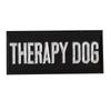 Parche de Tela para Transportadora de Mascotas No Acariciar Perro de Servicio Perro de Terapia Blanco y Negro Inglés 9*4cm