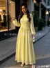 Novedades de Moda Transfronteriza de Amazon 2025: Vestido Largo Estampado Floral Estilo Europeo y Americano para Todas las Estaciones, Adelgazante y Antienvejecimiento