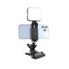 Luz de Preenchimento para Celular Hot Shoe em Estoque, Mini Luz Rotatória Portátil para Selfie de Celular, Luz para Fotografia Macro para Celular Múltiplo
