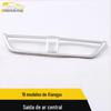 Adequado para 19 tipos de saída de ar central de painel de entretenimento com anel brilhante, acessórios de adesivos decorativos para saída de ar condicionado central de painel de entretenimento