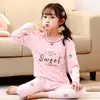 Ropa de Otoño para Niños y Pantalones Largos, Trajes de Algodón Puro para Niños, Ropa Interior Térmica para Niñas, Suéteres de Algodón para Niños Medianos y Grandes, Pijamas para Niños