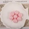 Cuentas Iridiscentes de Calabaza de 16 mm Acrílicas Chapadas con Hilo Cuentas Redondas Hechas a Mano Accesorios para Joyería con Cuentas al por Mayor