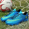 Novedad Zapatillas de Fútbol de Caña Alta Césped Artificial Hombres Suela Plana Césped Entrenamiento Calzado Deportivo para Niños y Adolescentes