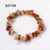 Pulsera de Grava de Cristal Natural Transfronteriza Pulsera de Grava Irregular de Ágata de Cristal Pulsera de Materiales Variados para Mujer
