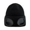 Gafas de Invierno a Prueba de Viento Gorro de Esquí Engrosado Forrado de Lana Gafas de Sol a Prueba de Viento para Hombres y Mujeres Gorro de Punto Gorro de Aviador Cálido con Cuello de Tortuga