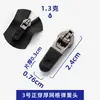 Venta al por mayor No. 3 y No. 5 Cabezales de Resorte de Bloqueo Automático de Nylon, Cabezal de Cremallera Reversible Moldeado por Inyección Negro, Cabezal de Cuero de Rebote Moldeado por Inyección