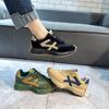 Otoño 2025 Nuevo Zapatos Casuales de Suela Gruesa de una Sola Línea Tipo Papá Zapatos de Cuero para Estudiantes Zapatos Forrest Gump Zapatos Deportivos Zapatos para Mujer de Cintura Pequeña