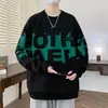 Sudadera casual elegante y moderna de estilo americano para hombre, con cuello redondo, corte holgado y mangas largas versátiles, perfecta para otoño e invierno, y disponible como conjunto para parejas
