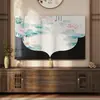 Nuevo Paño Protector de Polvo para TV Estilo Chino con Estilo Chino Clásico 65 pulgadas 75 pulgadas para Decoración de Sala de Estar Protector de Polvo para TV