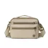 Nova Bolsa de Ombro Leve Feminina, Casual e Simples, Grande Capacidade, Multicamadas, Versátil para Viagens e Deslocamentos, Mochila Pequena Transversal