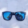 8235 Gafas Estrella de Pimienta Li Yifeng Gafas de Sol Negras Gafas de Sol Reflectantes Retro Gafas de Sapo para Hombres y Mujeres