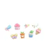 Mini casa del árbol brillante pequeña en maceta crema pegamento diy accesorios para el cabello pasador funda de teléfono accesorios de resina material al por mayor