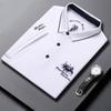 Camiseta de Manga Corta al Por Mayor Camisa Polo para Hombre Camiseta Simple Verano Solapa Manga Media Top Bordado Camiseta Delgada para Hombre